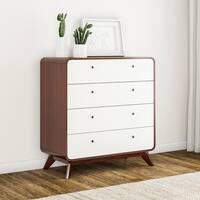 Carson Carrington Hafnarfijorour Mid-century 4-drawer Chest