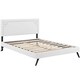 preview thumbnail 7 of 8, Ruthie Queen Platform Bed with Round Splayed Legs