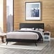 preview thumbnail 6 of 8, Ruthie Queen Platform Bed with Round Splayed Legs