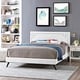 preview thumbnail 10 of 8, Ruthie Queen Platform Bed with Round Splayed Legs