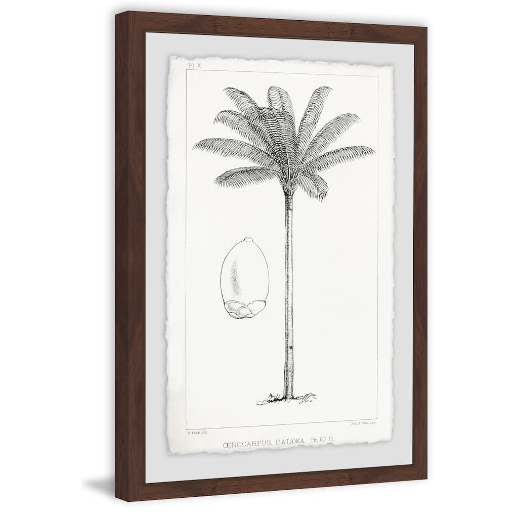 'Amazon Palm Tree' Framed Painting Print - Multi-Color