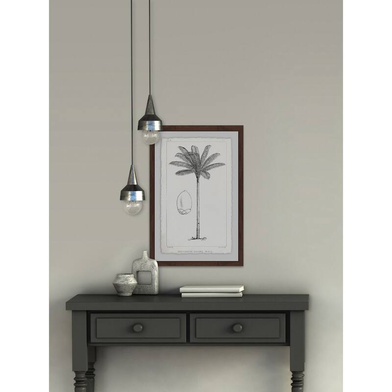 'Amazon Palm Tree' Framed Painting Print - Multi-Color