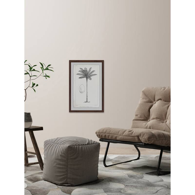 'Amazon Palm Tree' Framed Painting Print - Multi-Color