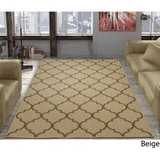 Brown Living Room Rugs Find Great Home Decor Deals Ping At Ottomanson Jardin Trellis Design Indoor Outdoor Jute Backing Area Rug 5 3