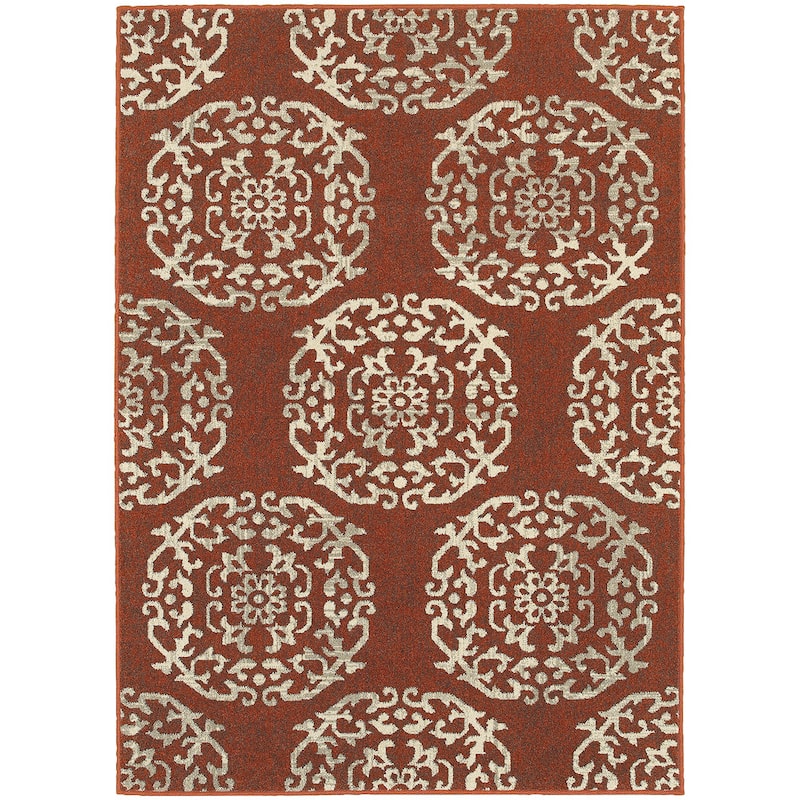 Style Haven Global Influence Floral Medallion Area Rug