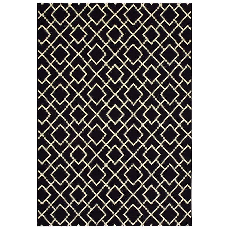 Style Haven Lisette Geometric Lattice Area Rug