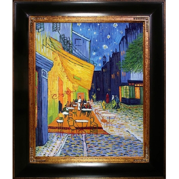 Vincent Van Gogh 'Cafe Terrace at Night' Hand Painted Oil Reproduction ...