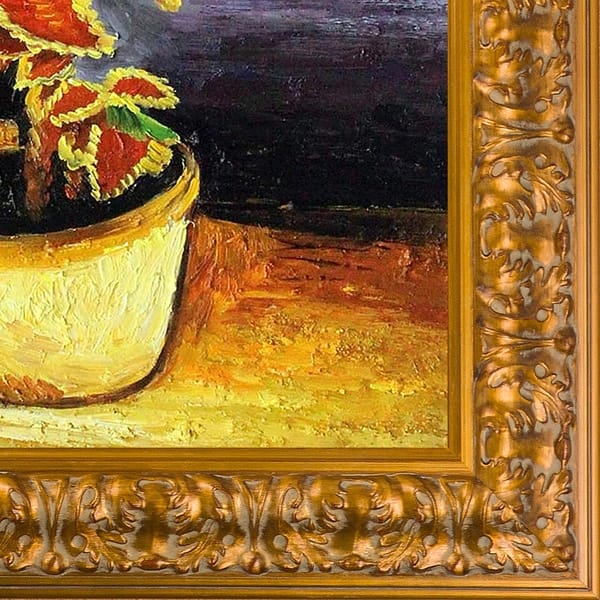 Sicilian Gold Ornately Embossed Gold Frame - Canvas Art & Reproduction Oil  Paintings