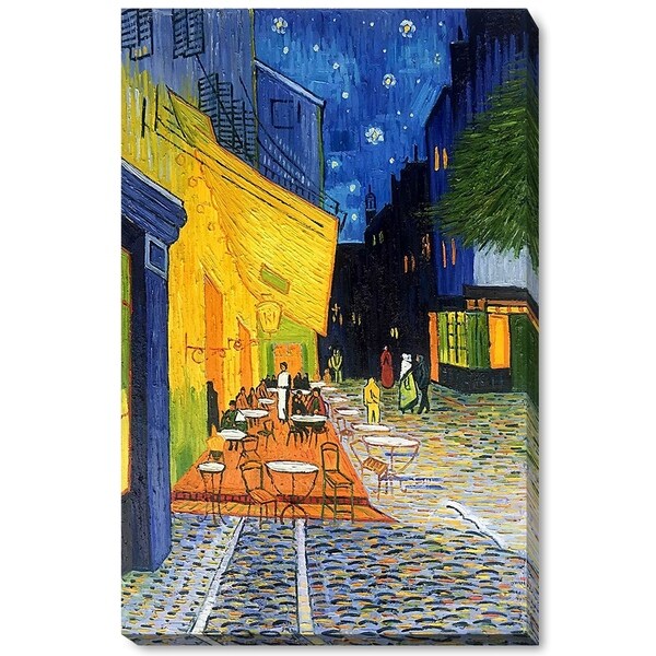La Pastiche Vincent Van Gogh 'Cafe Terrace at Night' Hand Painted