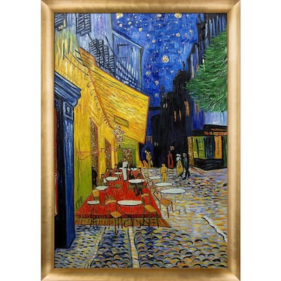 La Pastiche Vincent Van Gogh 'cafe Terrace At Night' (luxury Line) Hand 