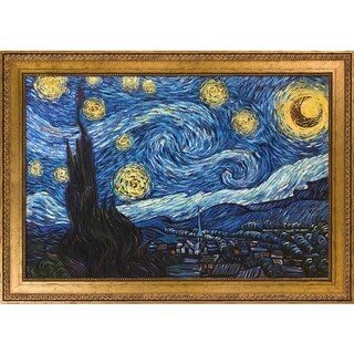 La Pastiche Vincent Van Gogh 'Starry Night' (Luxury Line) Hand Painted ...