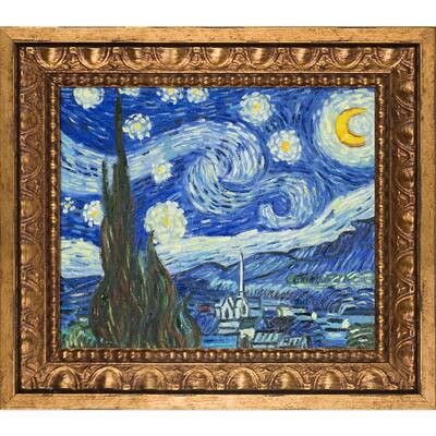 La Pastiche Vincent Van Gogh 'Starry Night' Hand Painted Oil Reproduction
