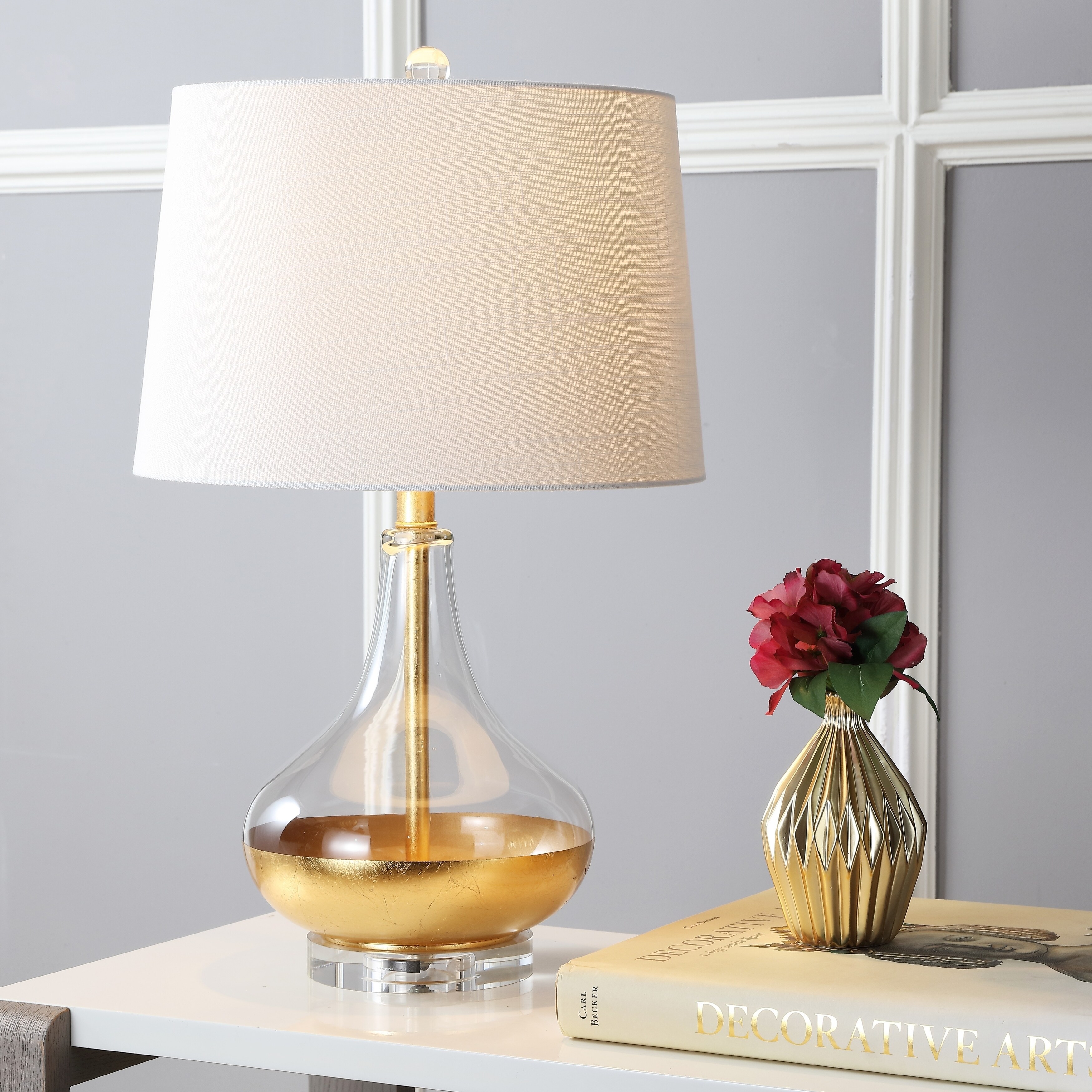 gold leaf table lamp