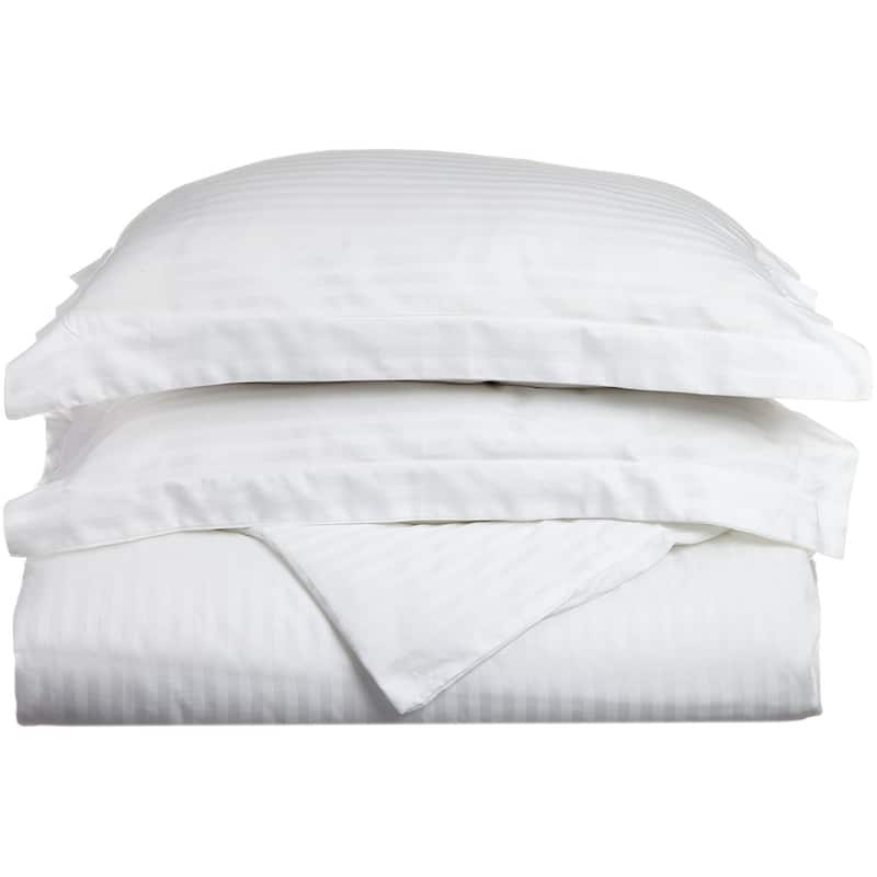 Kotter Home 650 Thread Count Striped Cotton Duvet Set