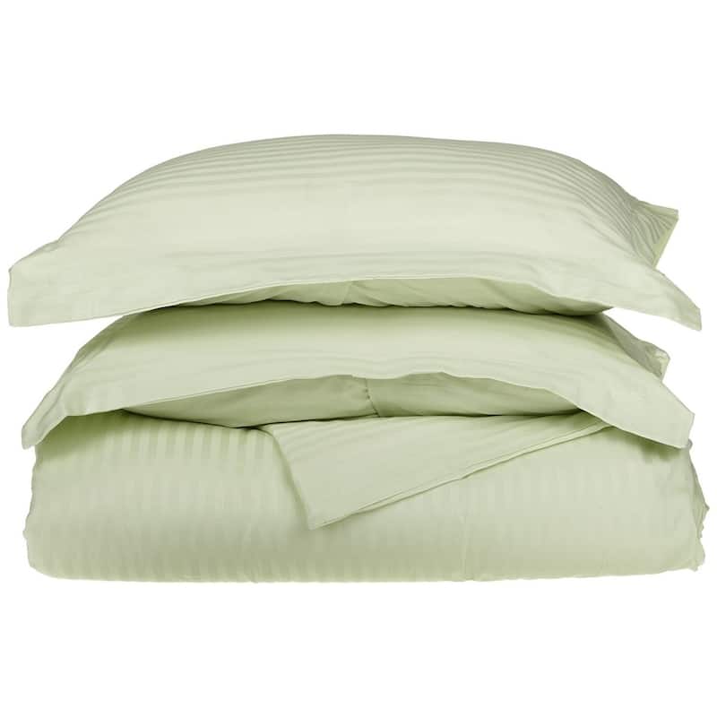 Kotter Home 650 Thread Count Striped Cotton Duvet Set