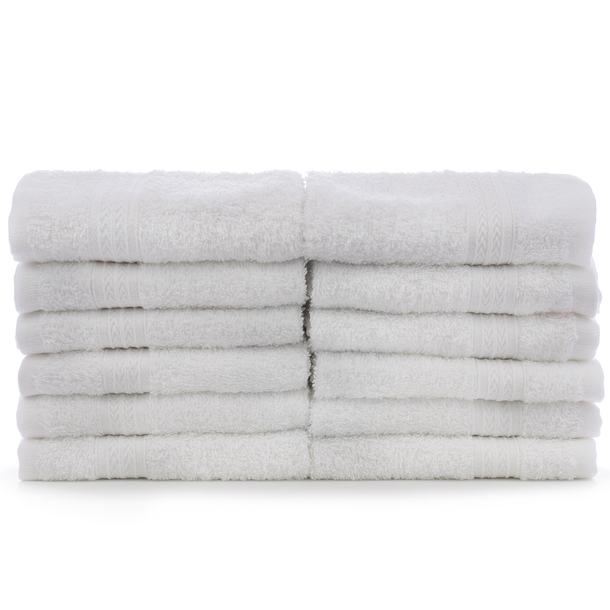 Luxury Hotel Collection Cotton-Eco Gray Bath Towels - Dobby Border - Set of  4 - Bed Bath & Beyond - 19671426