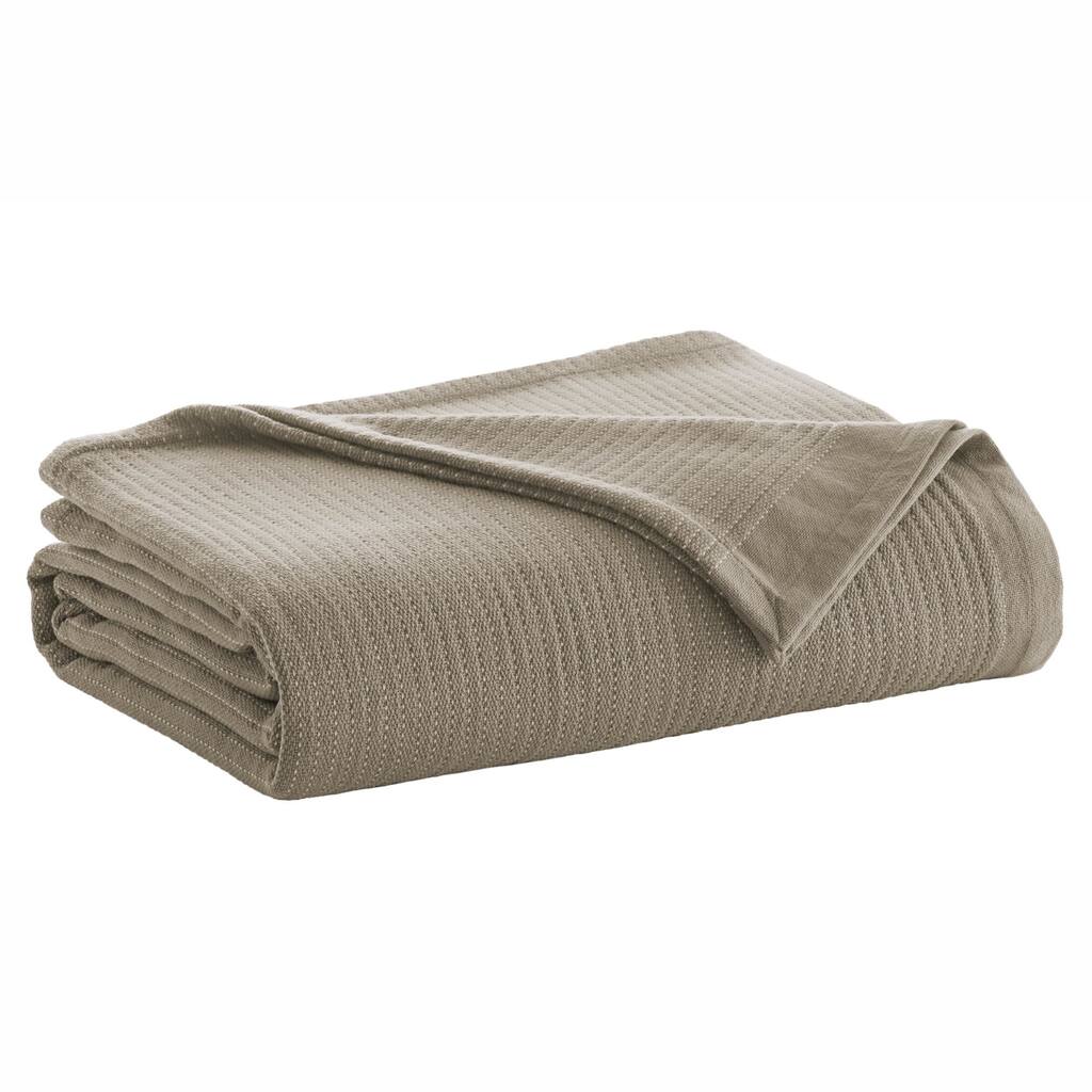 Ellen DeGeneres Yarndye Stripe Camel Blanket