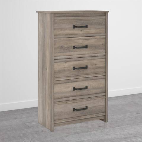 Strick & Bolton Millicent Grey Oak 5-drawer Dresser