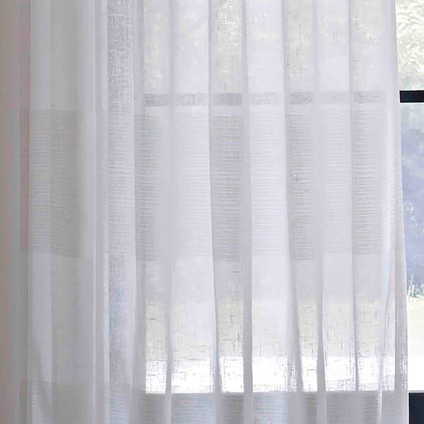 Shop Ellen Degeneres Shadow Sheer White Pole Top Drapes Free