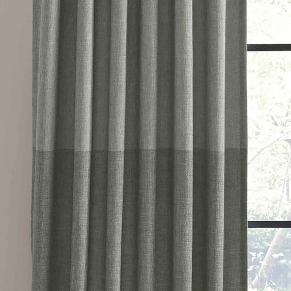 Shop Ellen Degeneres Shadow Panel Grey Pole Top Drapes Free