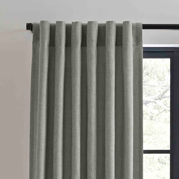 Shop Ellen Degeneres Shadow Panel Grey Pole Top Drapes Free