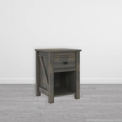 The Gray Barn Latigo Weathered Oak Nightstand
