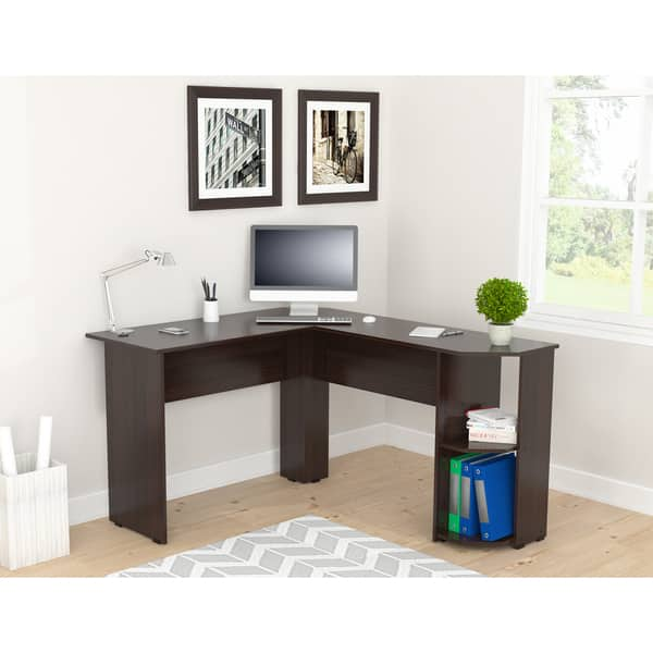 Shop Inval Merlin Corner Desk Overstock 19676049 Laricina White