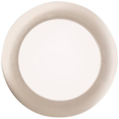 Lithonia Lighting 10.6W Ultra Thin 4 Inch Round Dimmable Recessed Ceiling Light 2700K, Warm White in Nickel