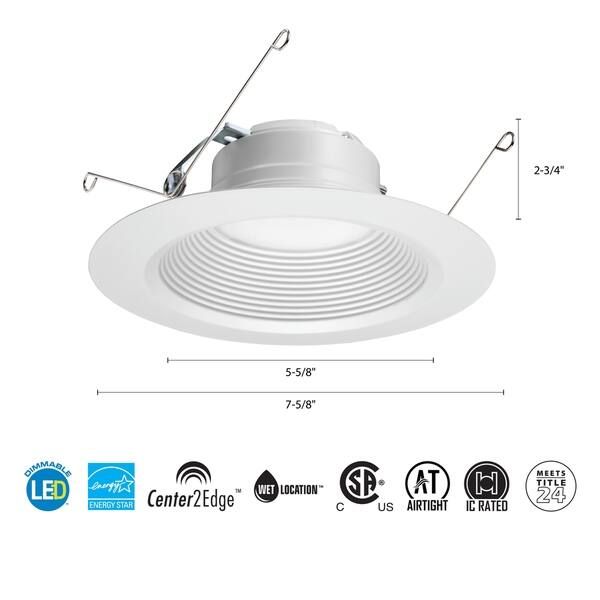 Lithonia Lighting 5 6 Inch White Retrofit Led Recessed 6 Inch White Retrofit Led Recessed