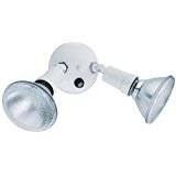 Lithonia Lighting Outdoor 2 Head Par Holder, White, 300W Max