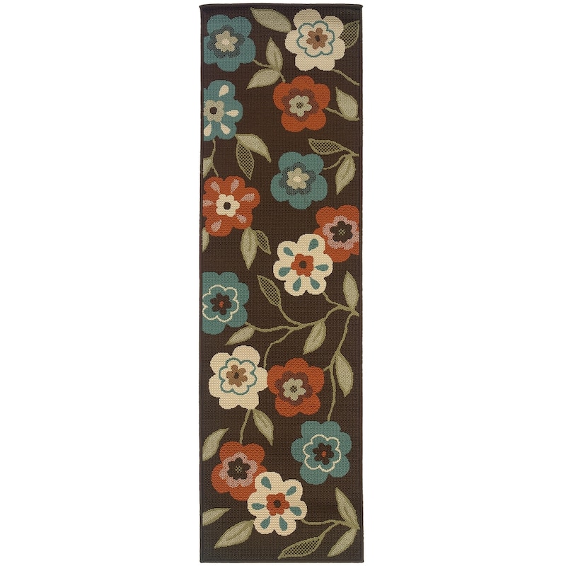 Vista Home Malta Floral Garden Indoor-Outdoor Area Rug