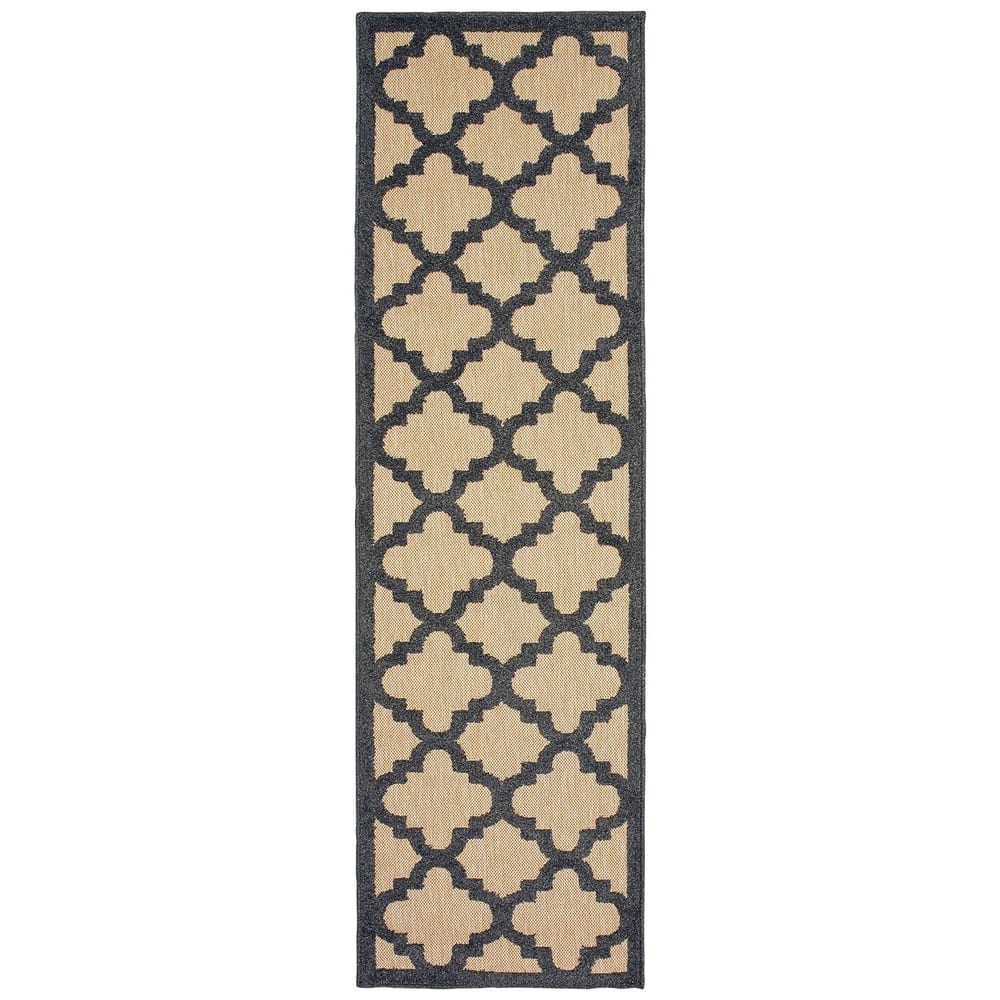 Style Haven Cara Mixed Pile Quatrafoil Lattice Indoor/ Outdoor Area Rug