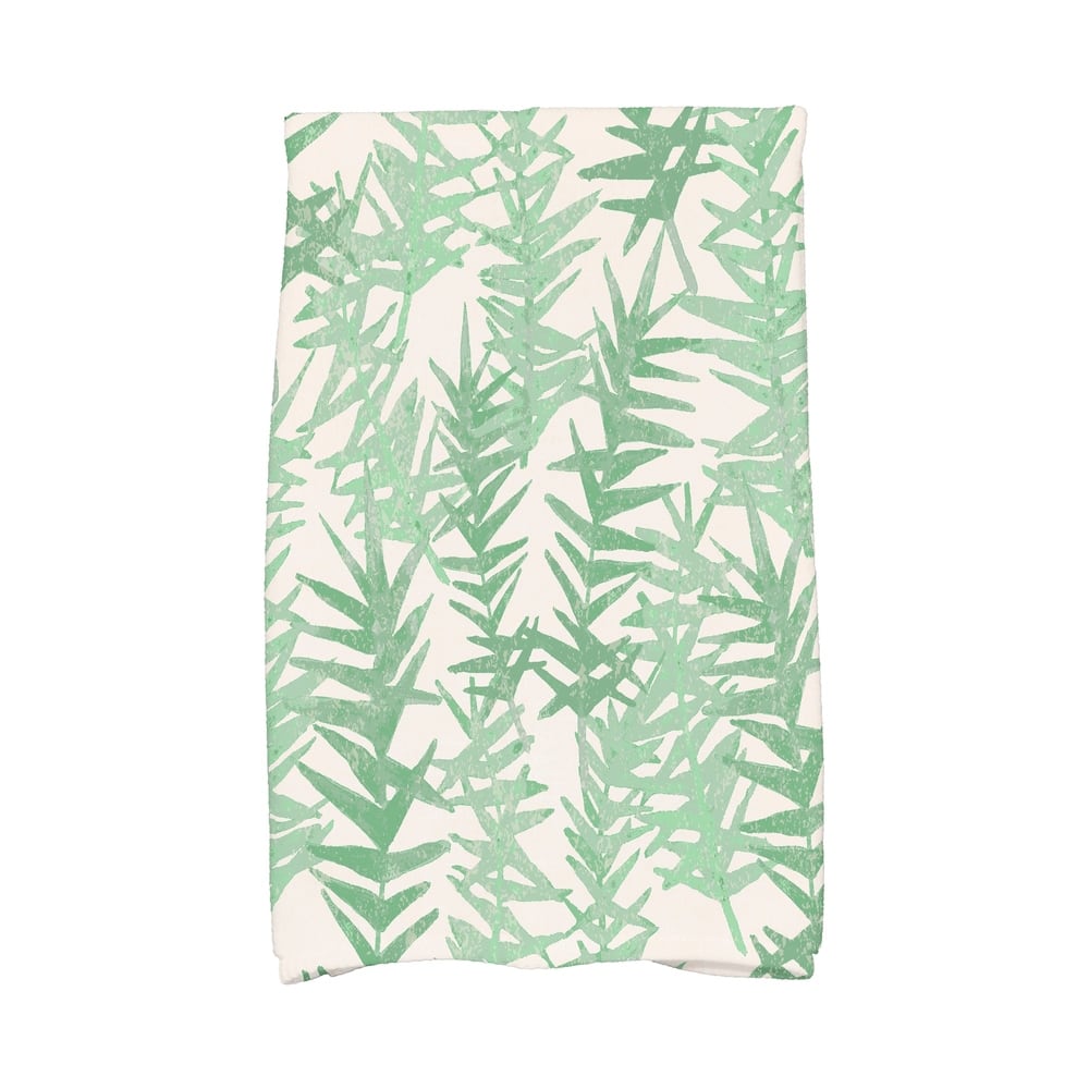 18 x 30 Inch Spikey Floral Print Hand Towel