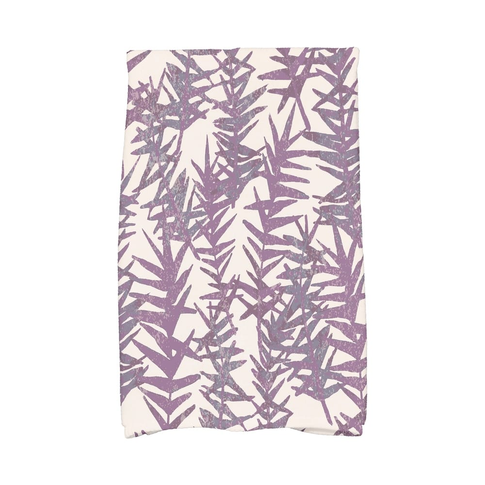 18 x 30 Inch Spikey Floral Print Hand Towel