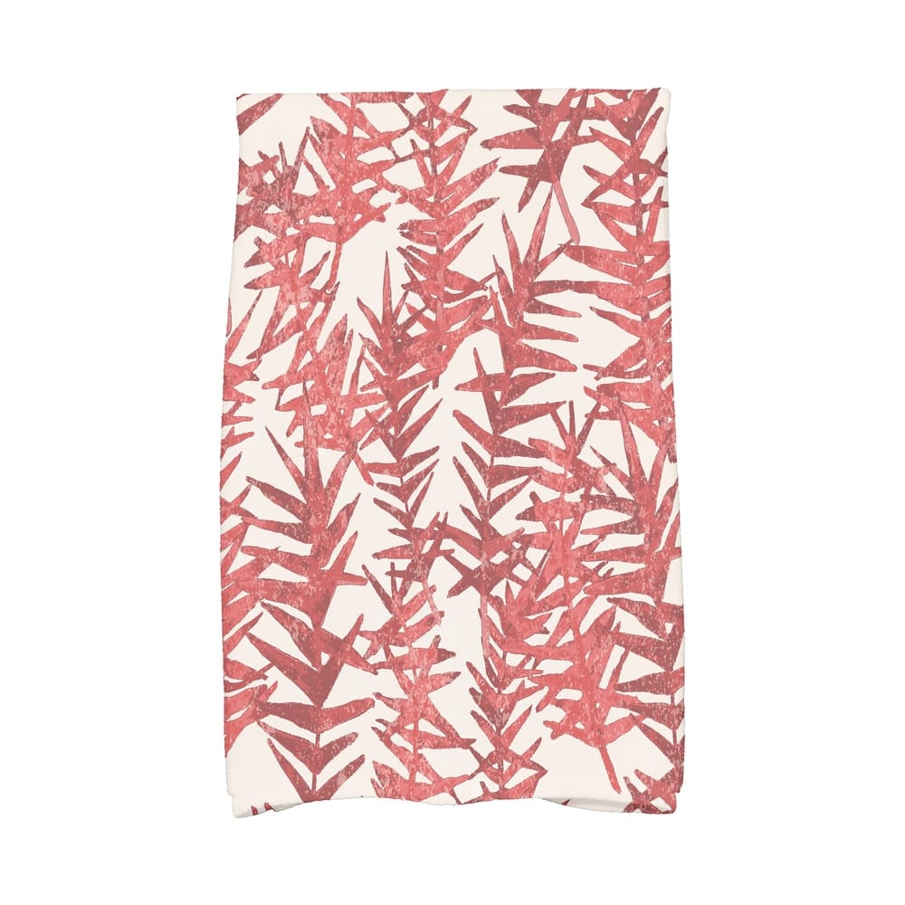 18 x 30 Inch Spikey Floral Print Hand Towel