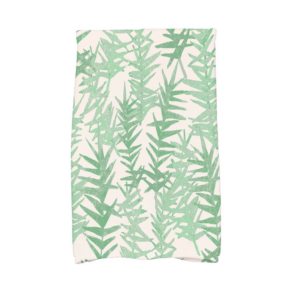 18 x 30 Inch Spikey Floral Print Hand Towel