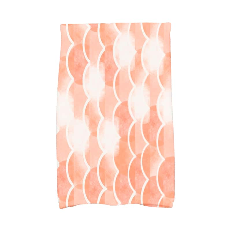 18 x 30 Inch Zircoland Geometric Print Hand Towel - Orange