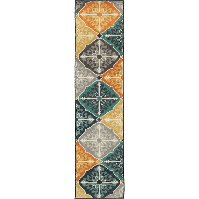 Vista Home Hammock Floral Panel Indoor-Outdoor Area Rug