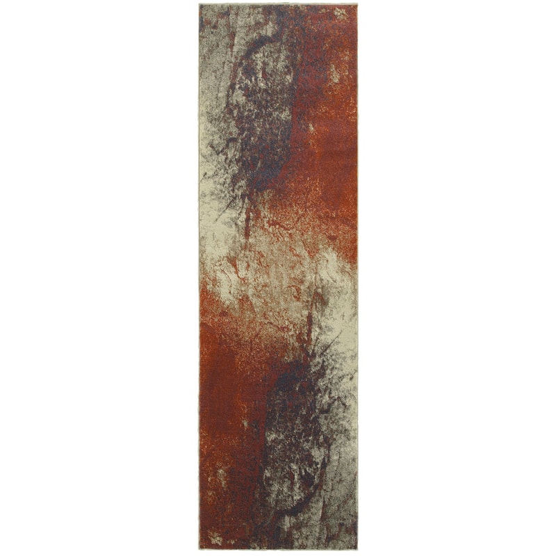 Vista Home Palmoa Spilled Paint Abstract Area Rug