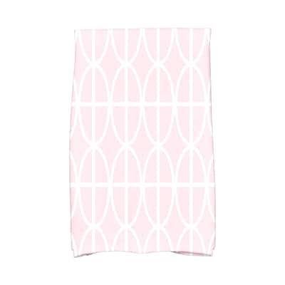 18 x 30 inch Ovals and Stripes Geometric Print Hand Towel