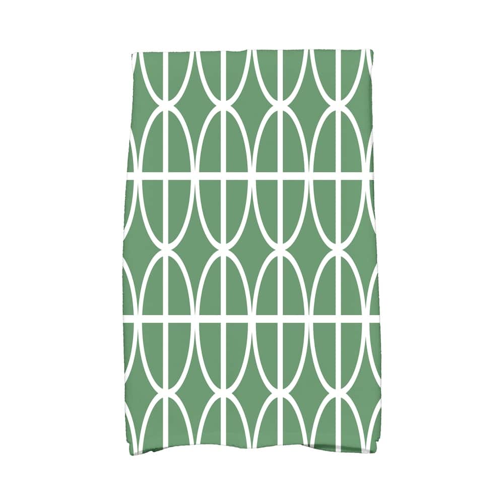 18 x 30 inch Ovals and Stripes Geometric Print Hand Towel