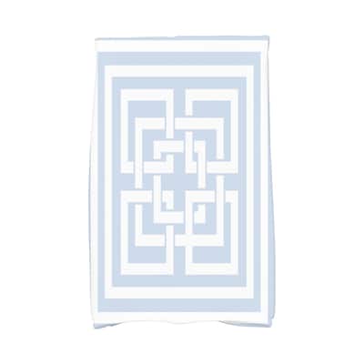 18 x 30 Inch Greek New Key Geometric Print Hand Towel