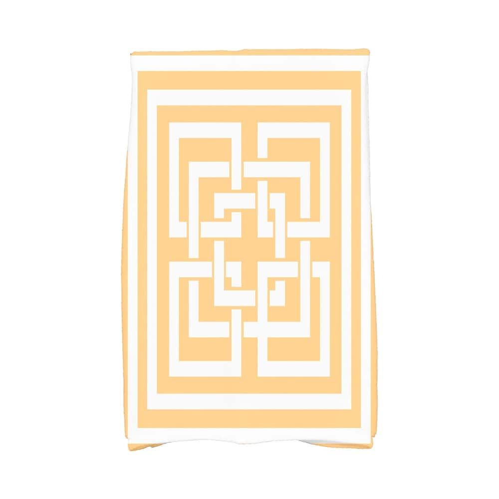 18 x 30 Inch Greek New Key Geometric Print Hand Towel