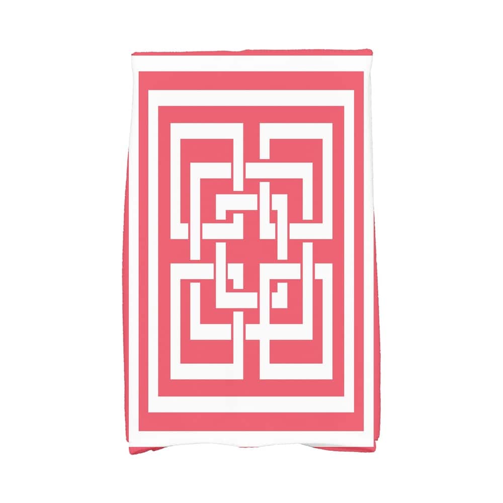 18 x 30 Inch Greek New Key Geometric Print Hand Towel