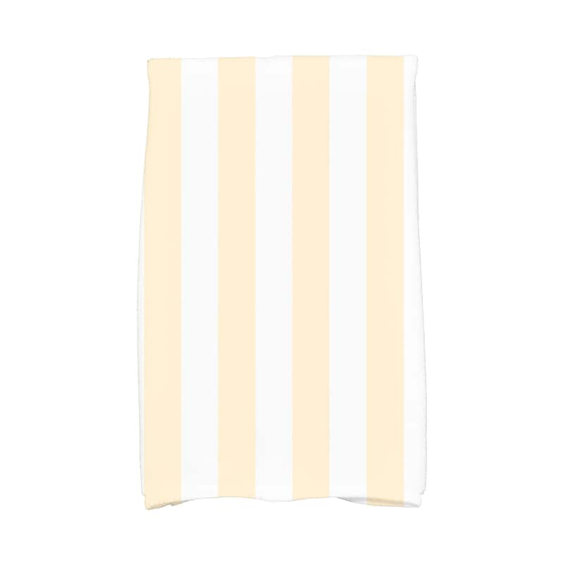 18 x 30 Inch Rugby Stripe Stripe Print Hand Towel - Yellow