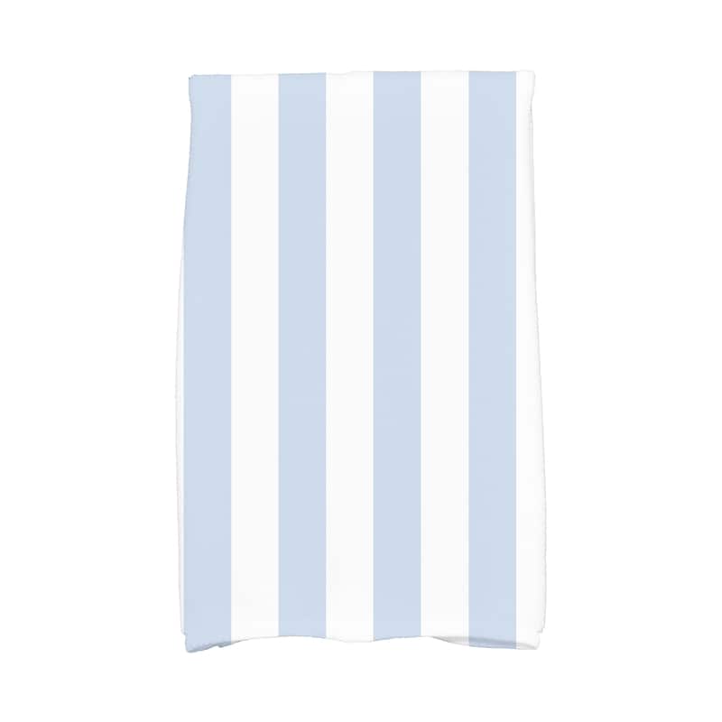 18 x 30 Inch Rugby Stripe Stripe Print Hand Towel - Blue