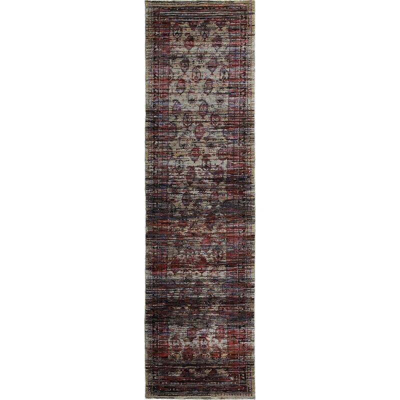 Style Haven Adalynn Distressed Border Panel Area Rug