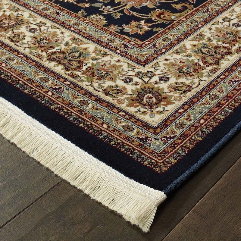 Style Haven Manchester Classic Center Medallion Fringed Area Rug