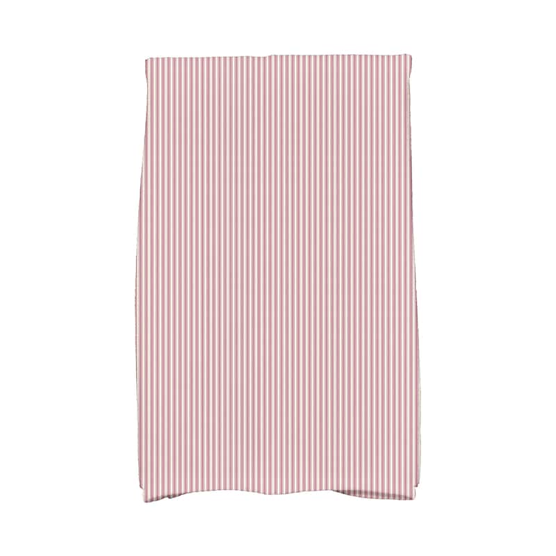 18 x 30 inch Ticking Stripe Kitchen Towel - Purple