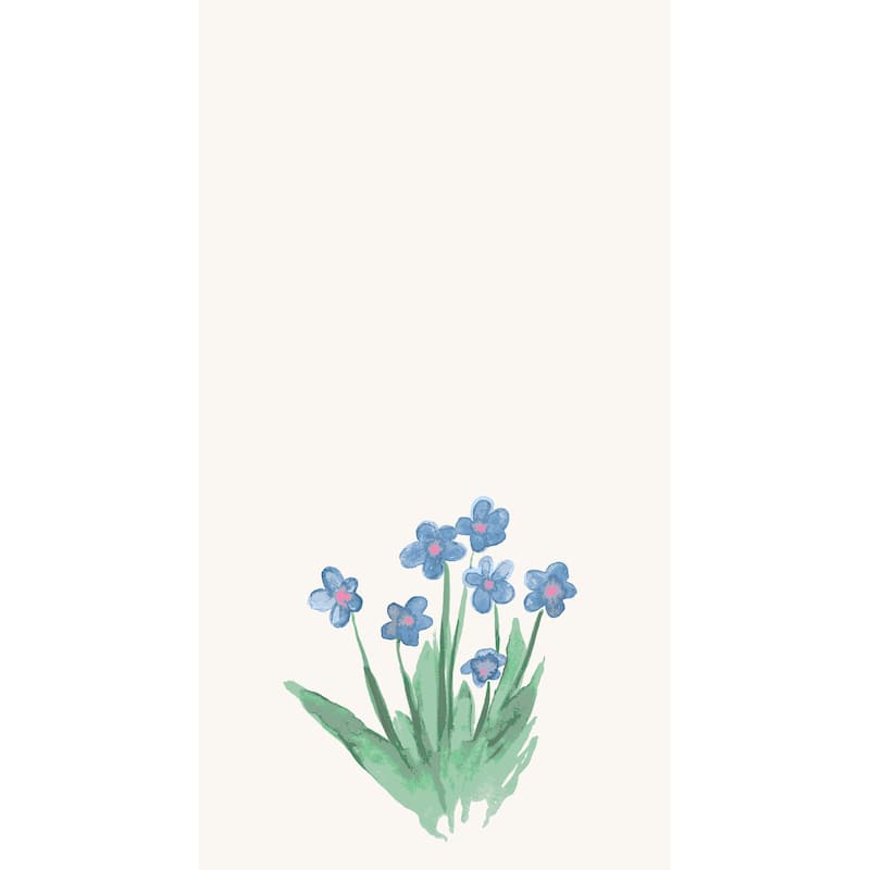 18 x 30 inch Pretty Little Flower Kitchen Towel
